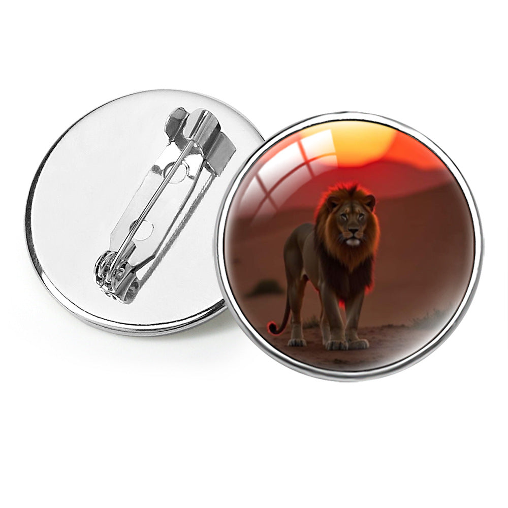 Wholesale  Animal Animation Peripheral Lion King Gem Brooch