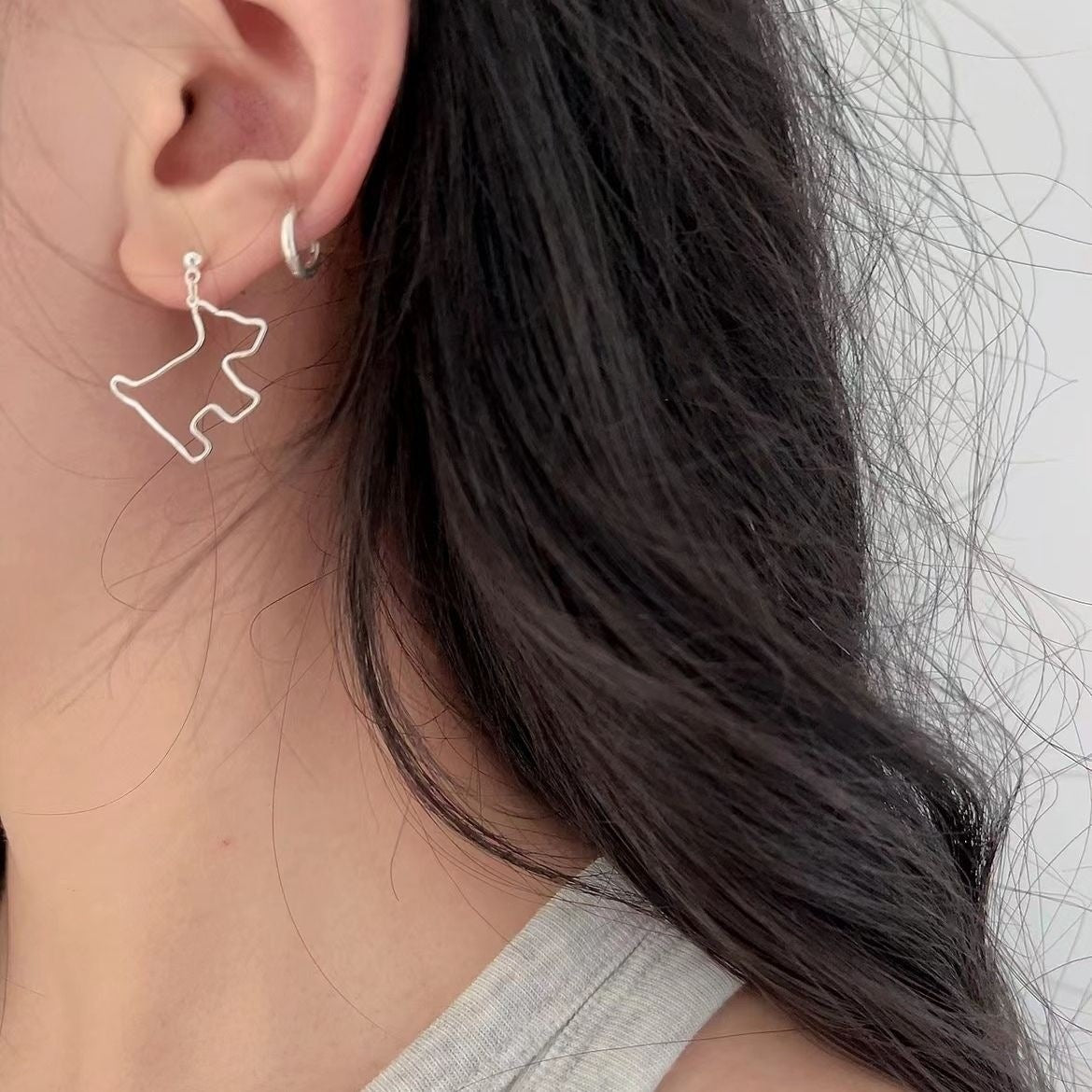 Wholesale Cute puppy all-match cute pet earrings