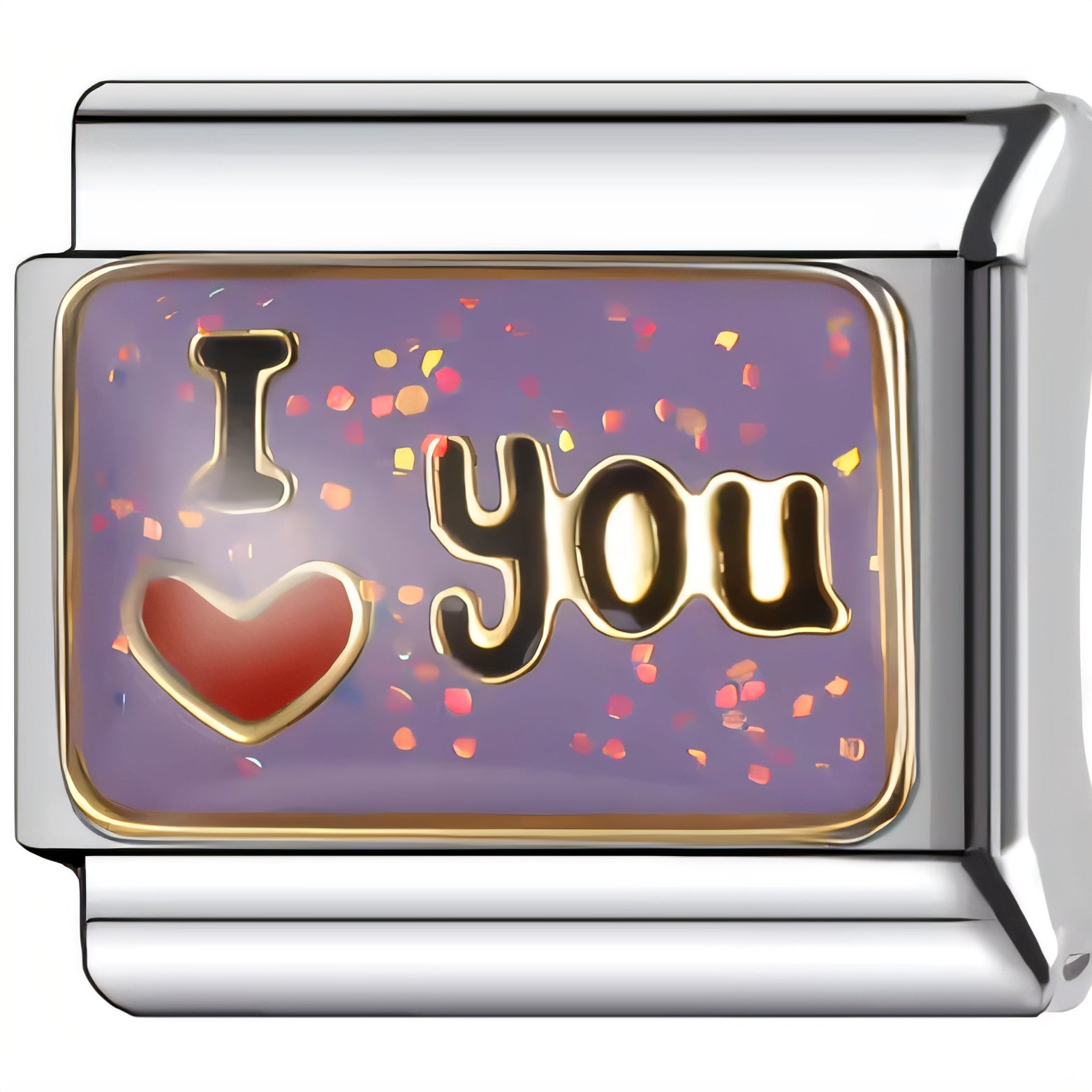 Wholesale  Italian Charm Bracelet 9mm DIY Cartoon Heart Letter   Creative Stainless Steel Composable Bracelet