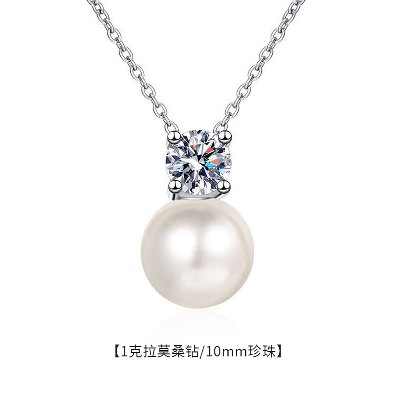 Wholesale  925 Sterling Silver Pearl Necklace