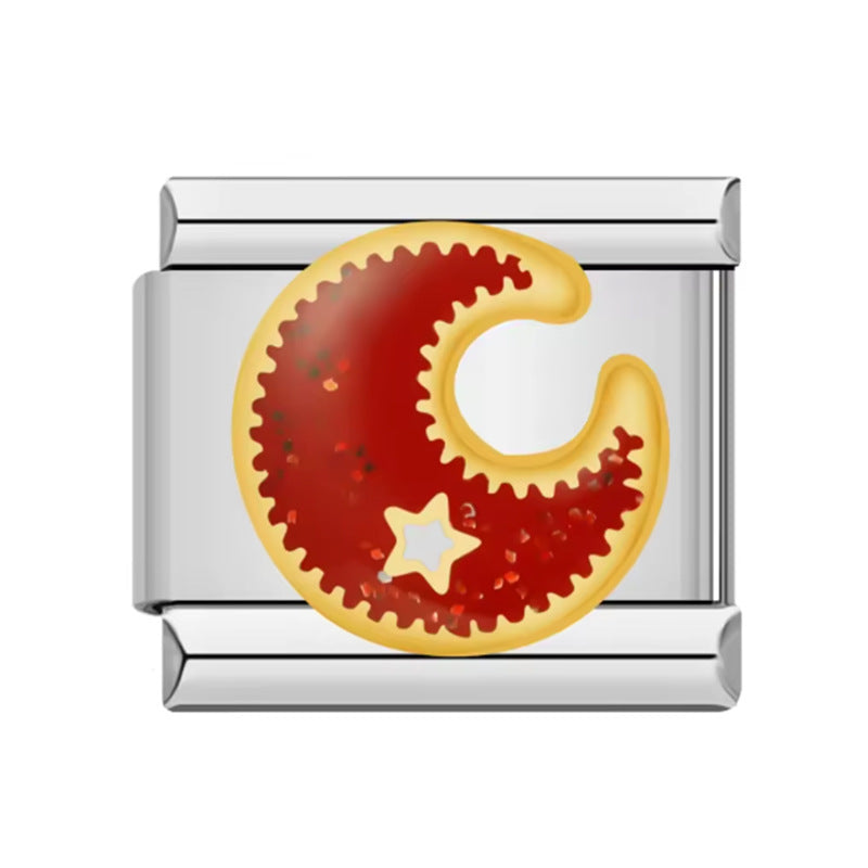 Wholesale Italian Charm Bracelet 9mm DIY Splicing Heart Star Stainless Steel Composable Bracelet