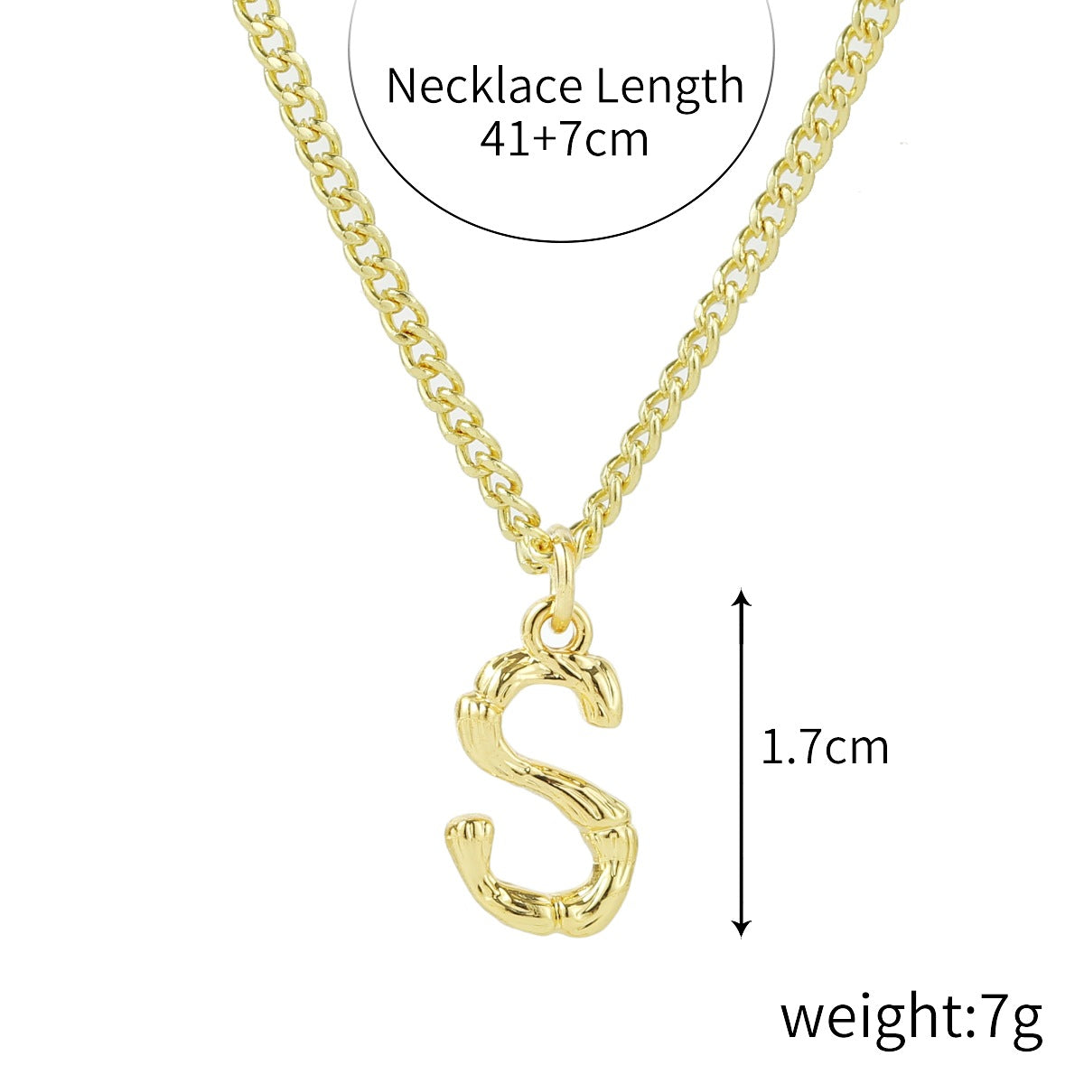Wholesale  Love Letter Necklace 26 English  Zinc Alloy Necklaces