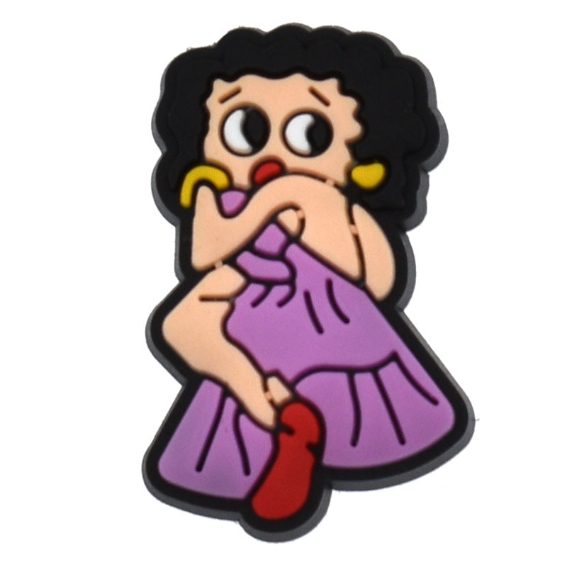 Wholesale Random 100pcs Cartoon Shoes Accessories Shoes Charms ACC-SC-RYY054