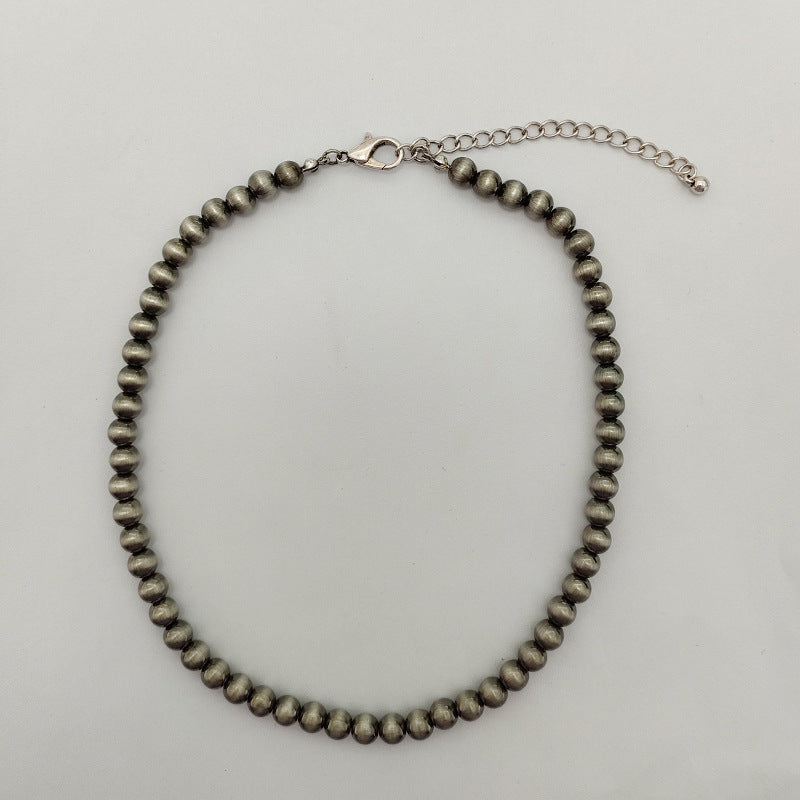 Wholesale Vintage 6MM 8MM 10MM Antique Red Copper Antique Tin Necklace ACC-NE-Xilu001