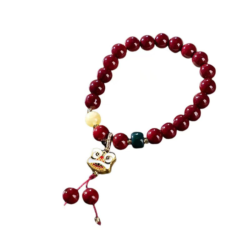 Wholesale  cinnabar beaded bracelet