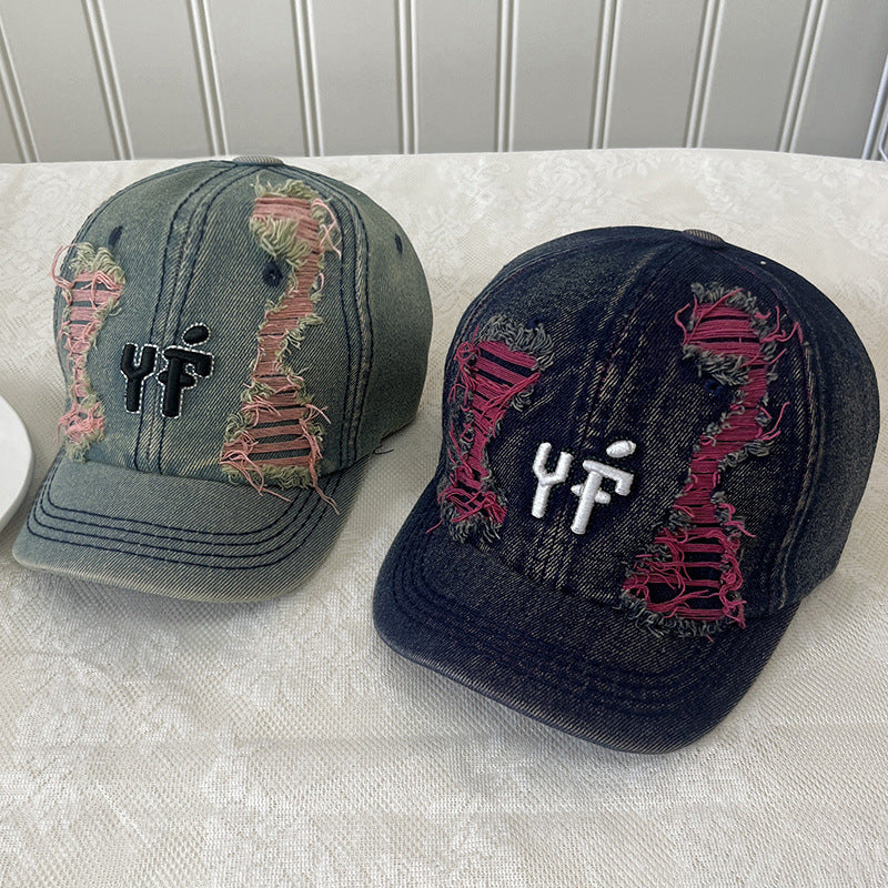 Wholesale sunshade sunscreen Denim short-brimmed baseball cap