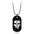 Wholesale  men's skull long pendant  fashion exaggerated punk style military uniform necklace