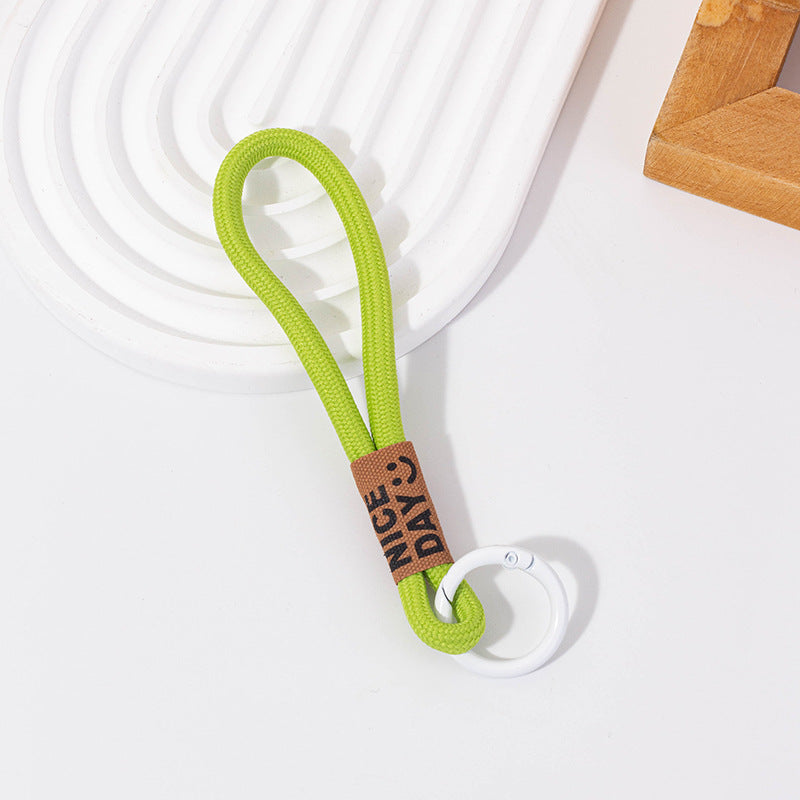 Wholesale  Lanyard Short U Disk Wrist Nylon Rope Keychain