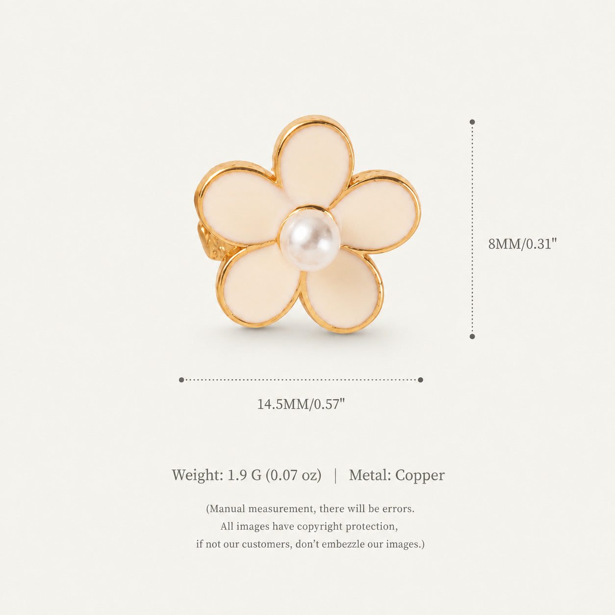 Wholesale Electroplated Copper Flip Flop Charm Blue Flower Pearl Enamel Versatile Decorative Accent For Everyday Wear