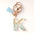 Wholesale Blue Gold Tassel 26 English Letters Gold Keychains