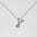 Wholesale  titanium steel smooth bubble letter necklace