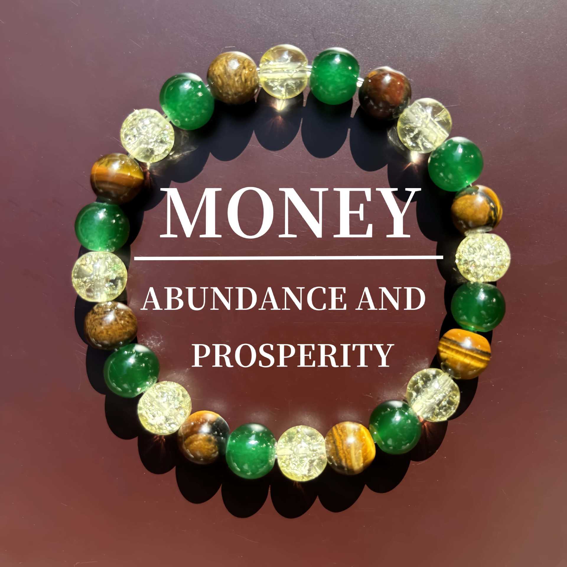 Wholesale Lucky Natural Tiger Eye Green Agate Bracelet