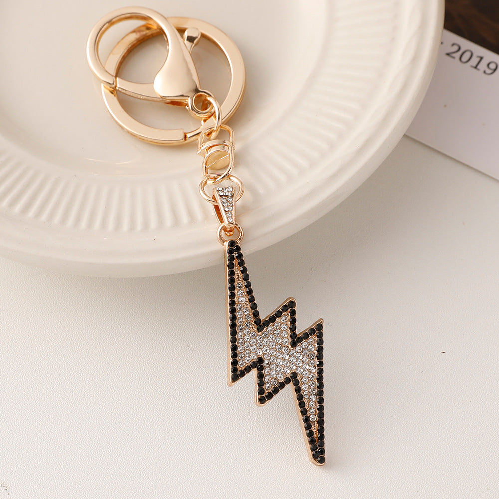 Wholesale Diamond Alloy Hip Hop Lightning Keychains ACC-KC-ChenHui009