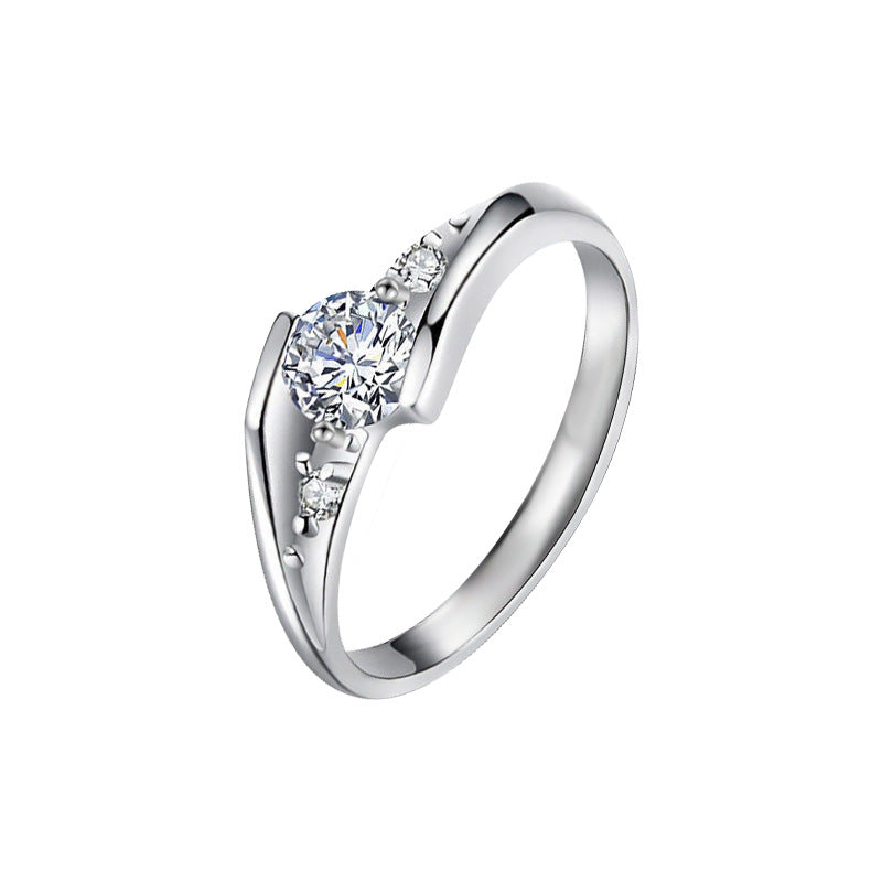 Wholesale Moissanite Couple 925 Sterling Silver Ring