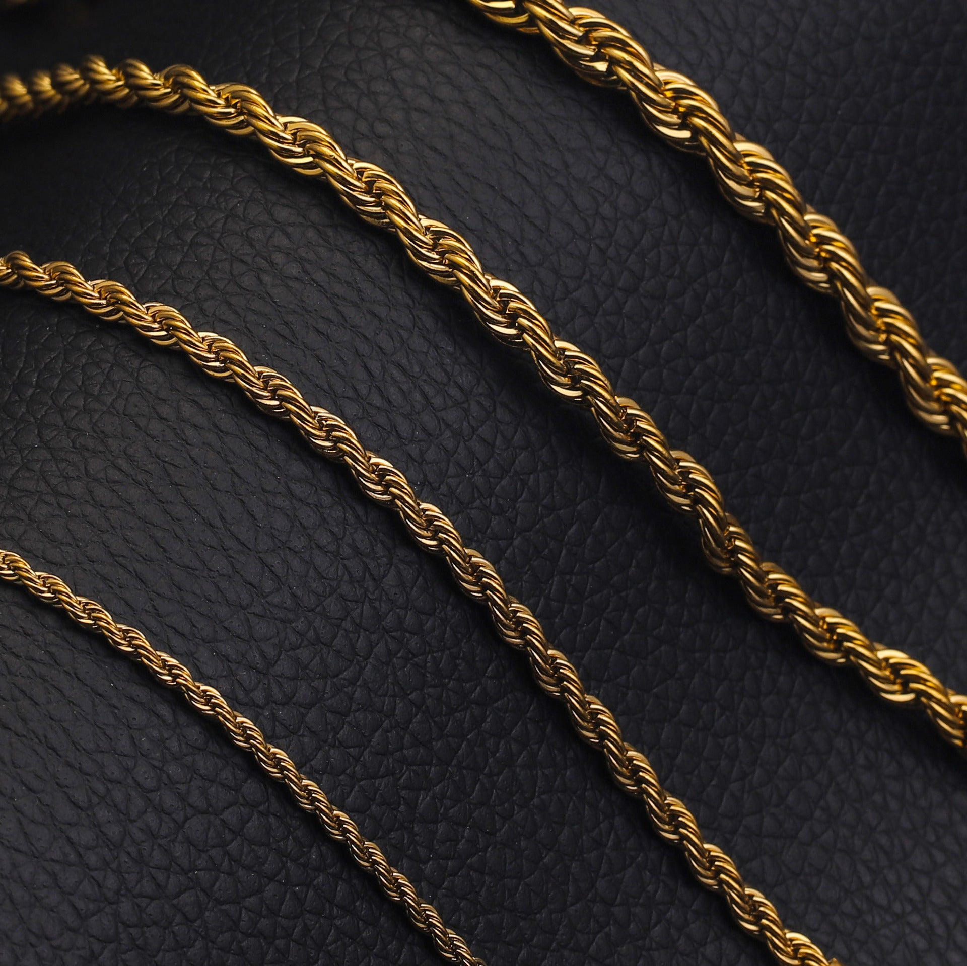 Wholesale  titanium steel braided chain golden  bracelet