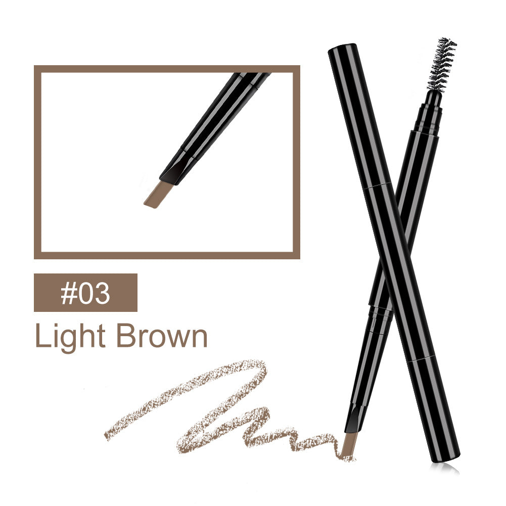 Wholesale double head eyebrow pencil with brush
