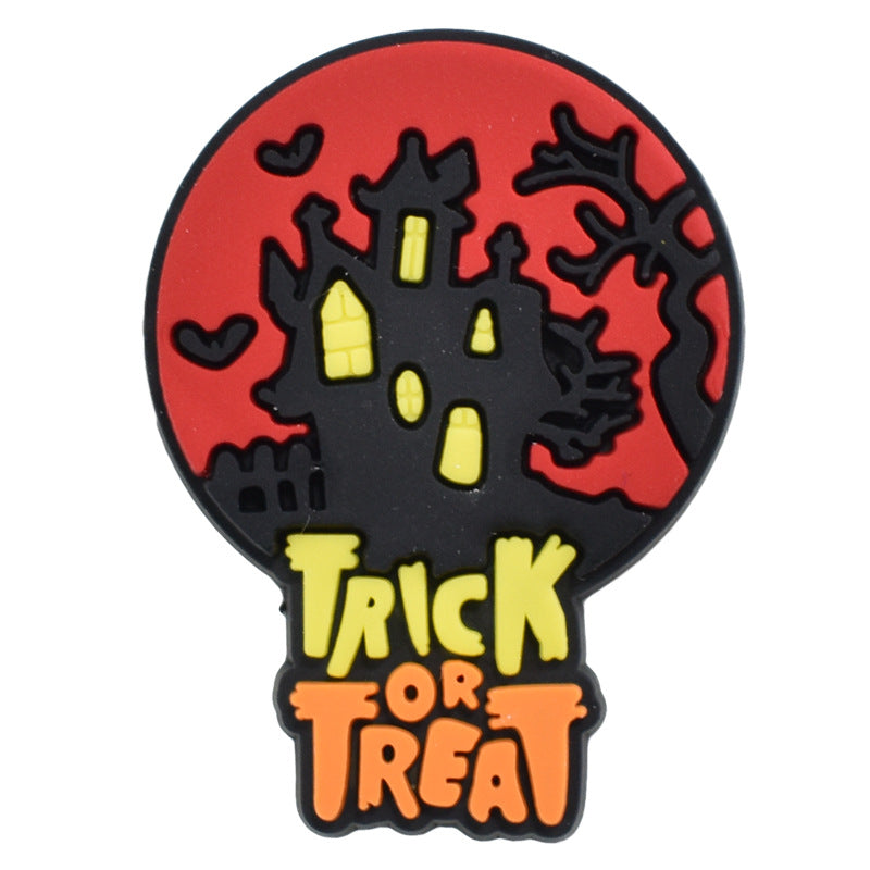 Wholesale Random 100pcs Halloween PVC Soft Rubber Shoe Buckle Decoration ACC-SC-RYY068