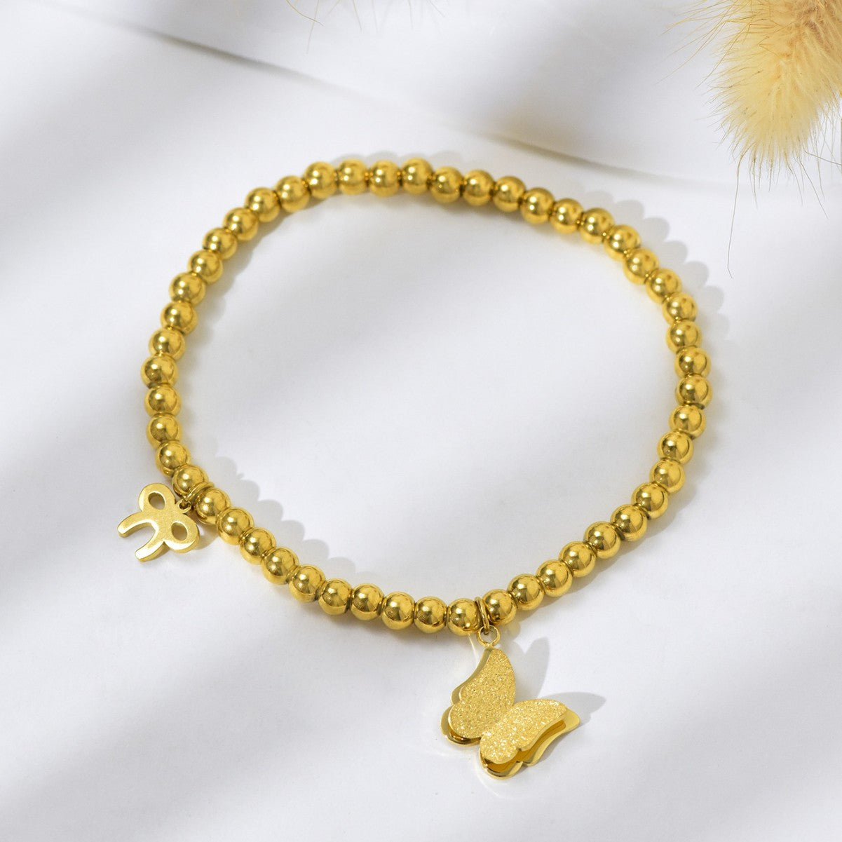 Wholesale Simple Butterfly Titanium Steel Bracelet