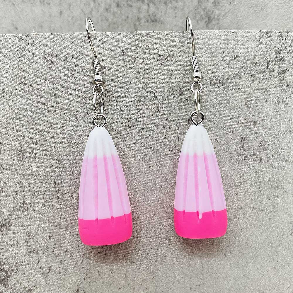 Wholesale Thanksgiving  Colorful Three-Dimensional Corn Candy Pendant Earrings