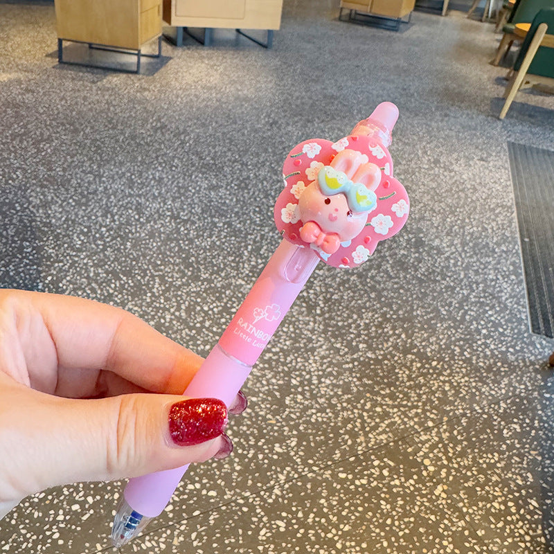Wholesale Cherry Blossom Rabbit Press Gel Pen