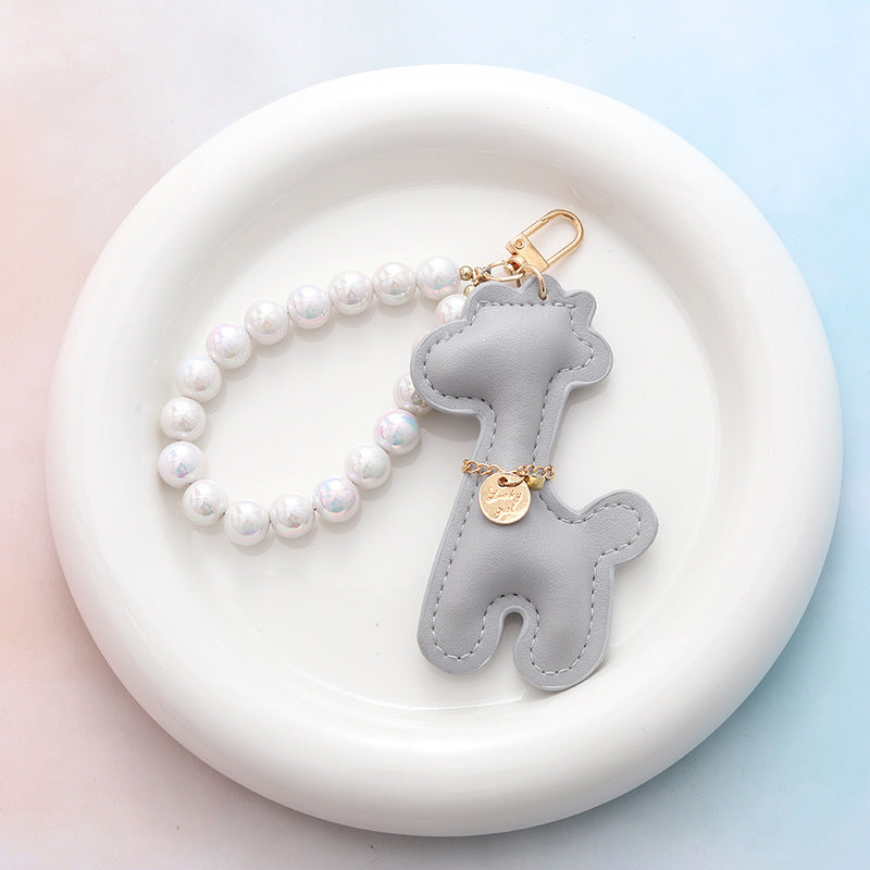 Wholesale Mermaid Beaded Deer Pendant Keychains ACC-KC-GeLian006