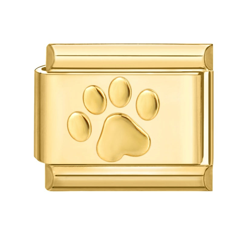 Wholesale 9mm Italian Charm Starter Bracelets DIY square Single Section Creative Stainless Steel Composable Bracelet