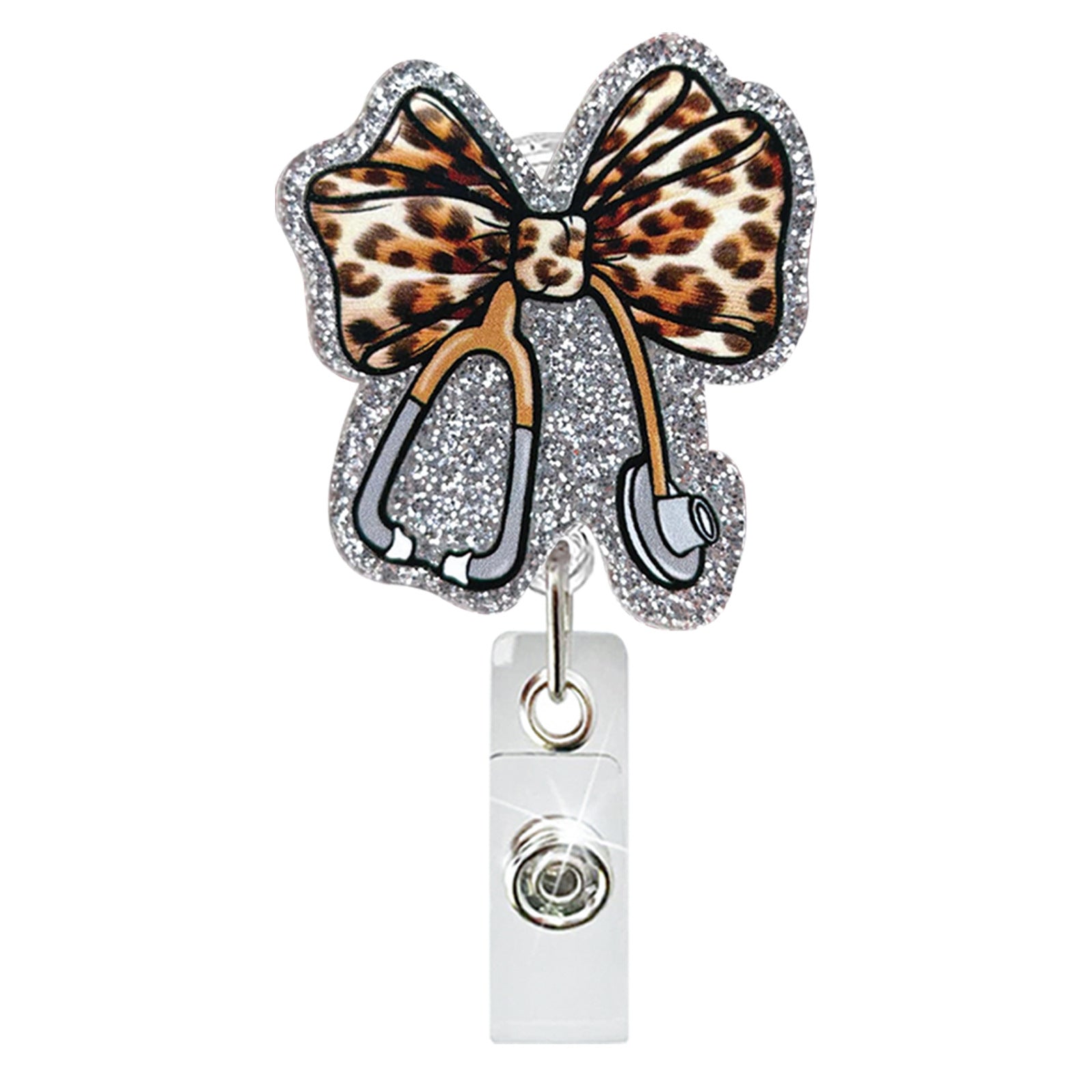 Wholesale acrylic bow English  Badge Reels