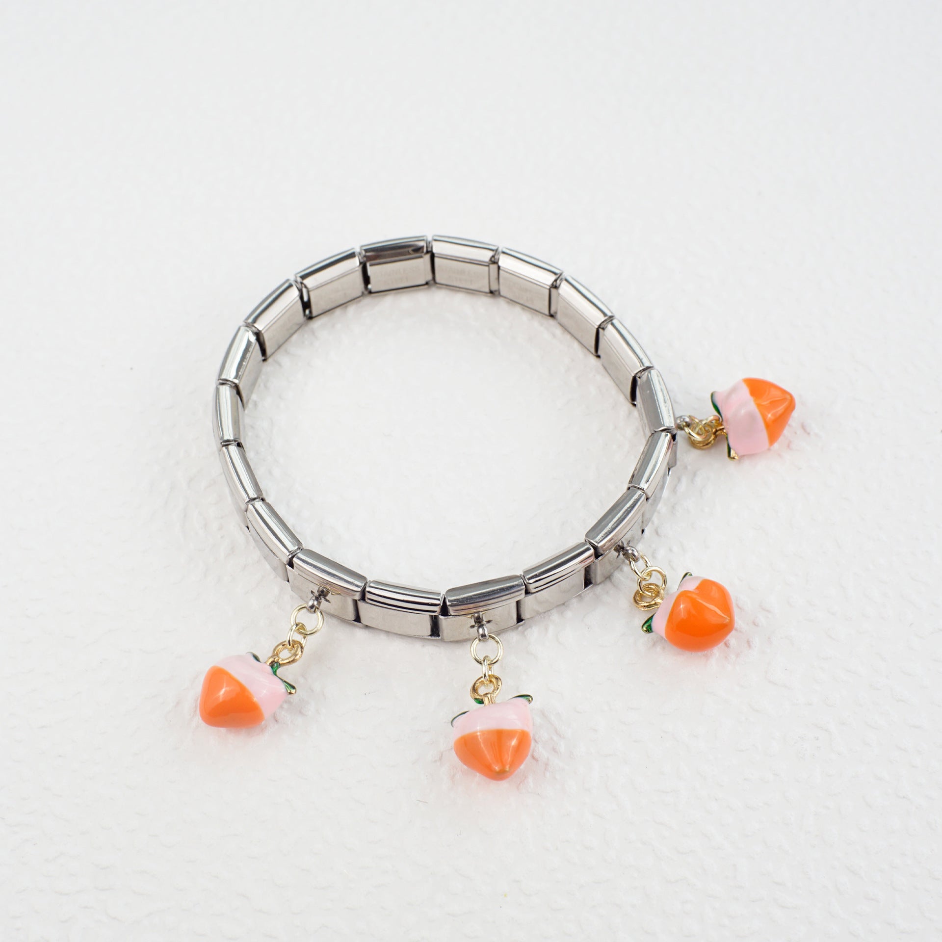 Wholesale 5pcs/   pack Single Section Creative Stainless Steel Composable Bracelet