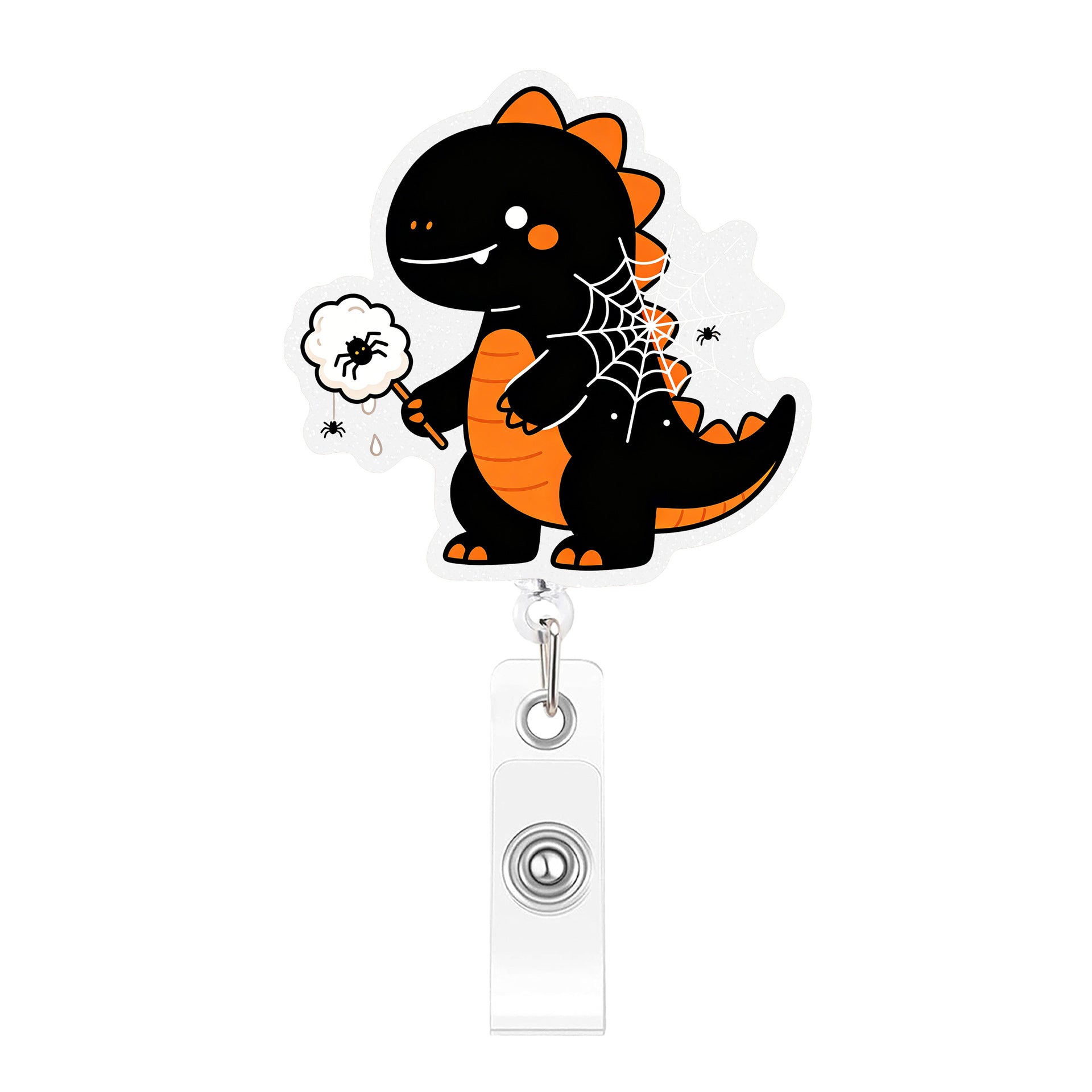 Wholesale Plastic Retractable Badge Reel With Cute Cartoon Dinosaur  Design For Office ID Card Holder
