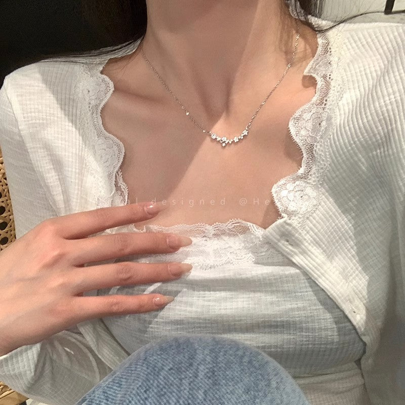 Wholesale Pearl Necklace Women Beaded Sweater Chain Copper Necklace ACC-NE-Sengw001