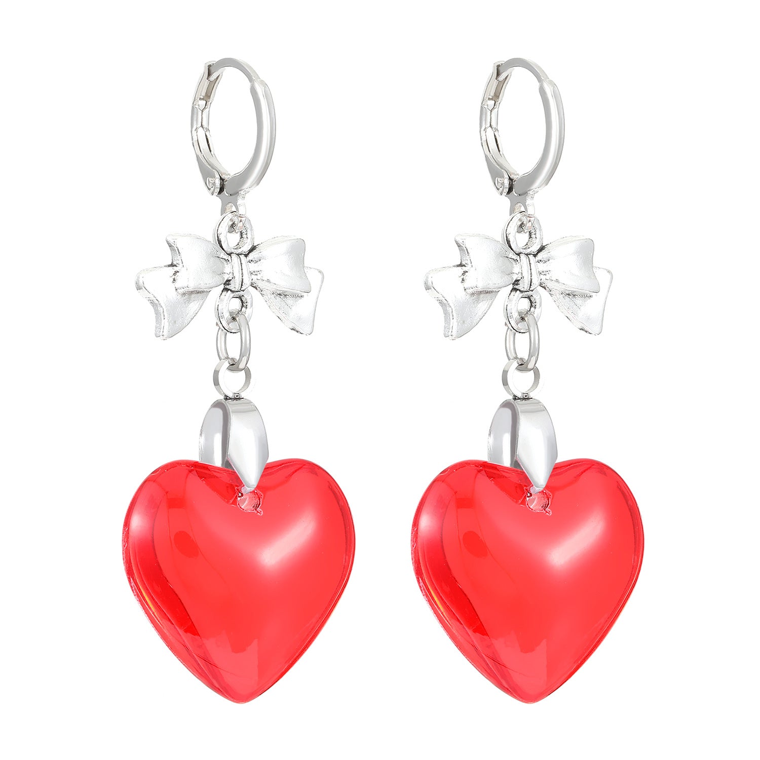 Wholesale Bow Heart Earrings