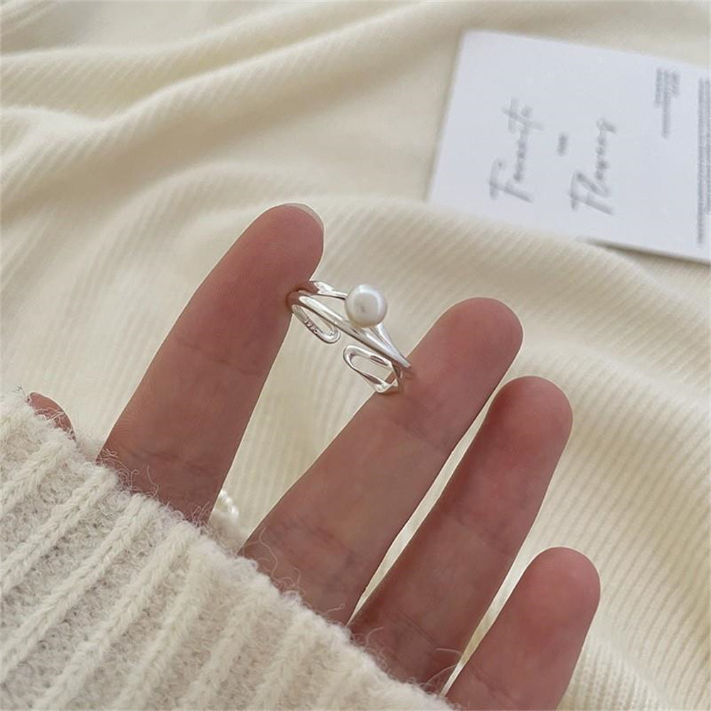 Wholesale Plain Irregular 925 Sterling Silver Ring ACC-RS-Yues009