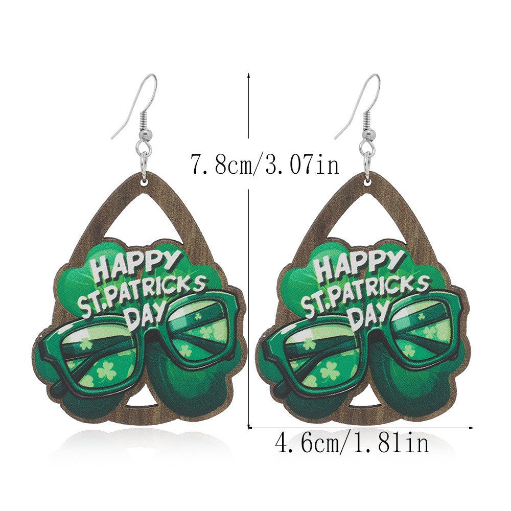 Wholesale St. Patrick's Day Irish Acrylic Earrings