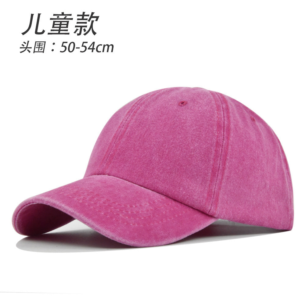 Wholesale Retro Parent-child Solid Color Baseball Cap ACC-HT-YMX012