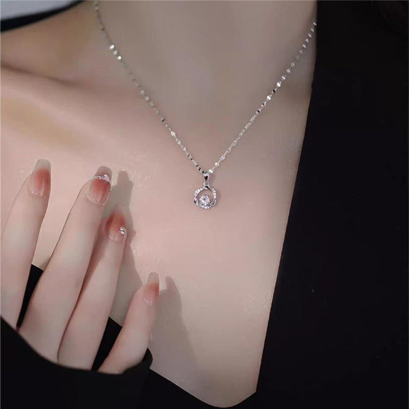 Wholesale  Flower Light Luxury Collarbone Necklace