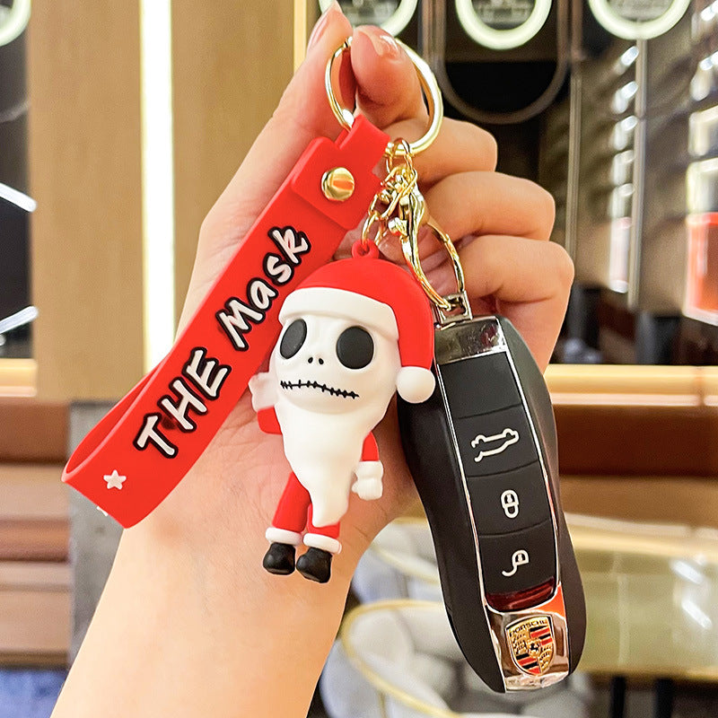 Wholesale Christmas Cartoon Cute PVC Soft Glue Keychains ACC-KC-XJY004