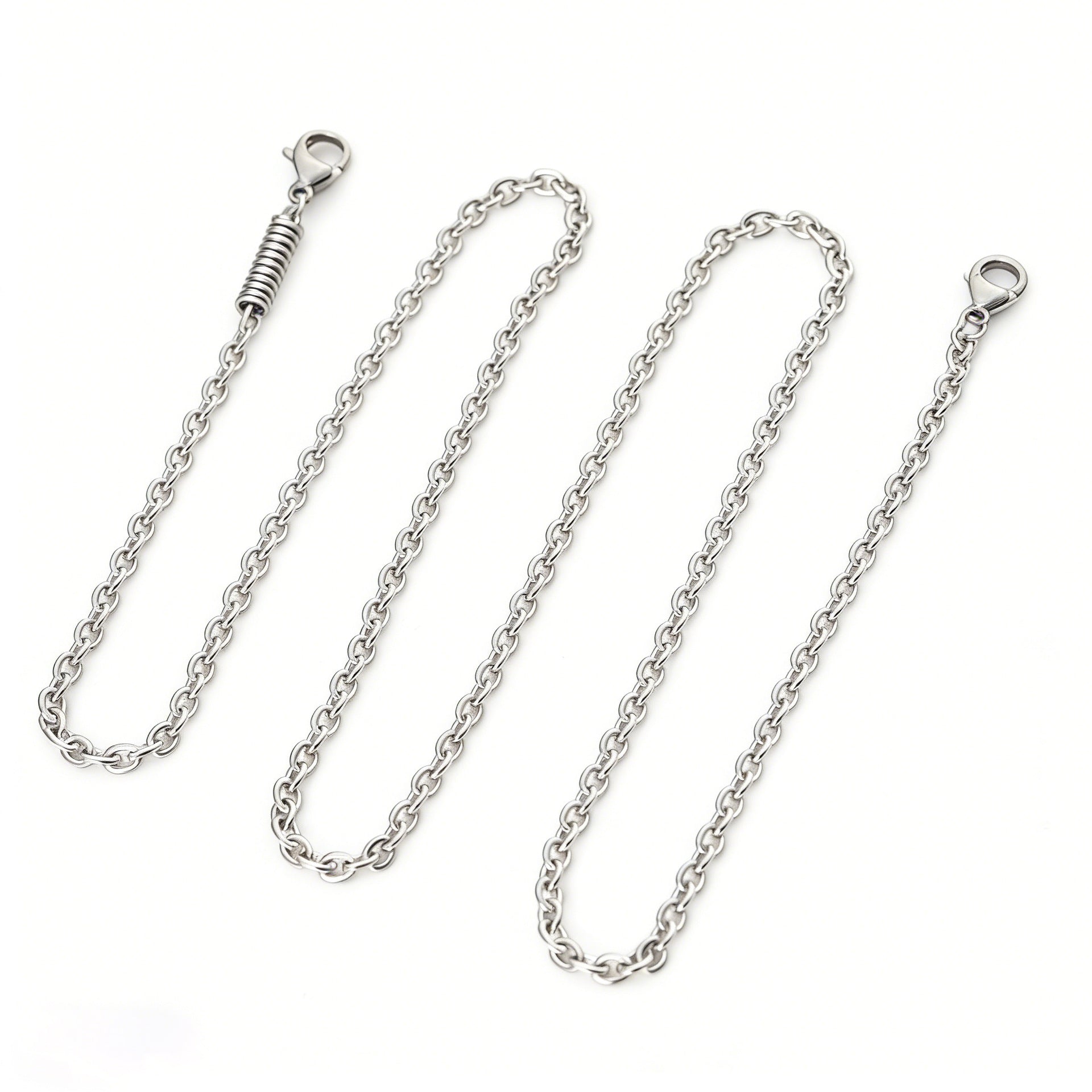 Wholesale Titanium Steel Flat Cross O-Shaped Chain Necklace - Chic DIY Jewelry Accessory for Women