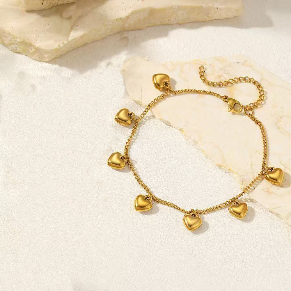 Wholesale Titanium Steel Bracelets Heart Bracelets