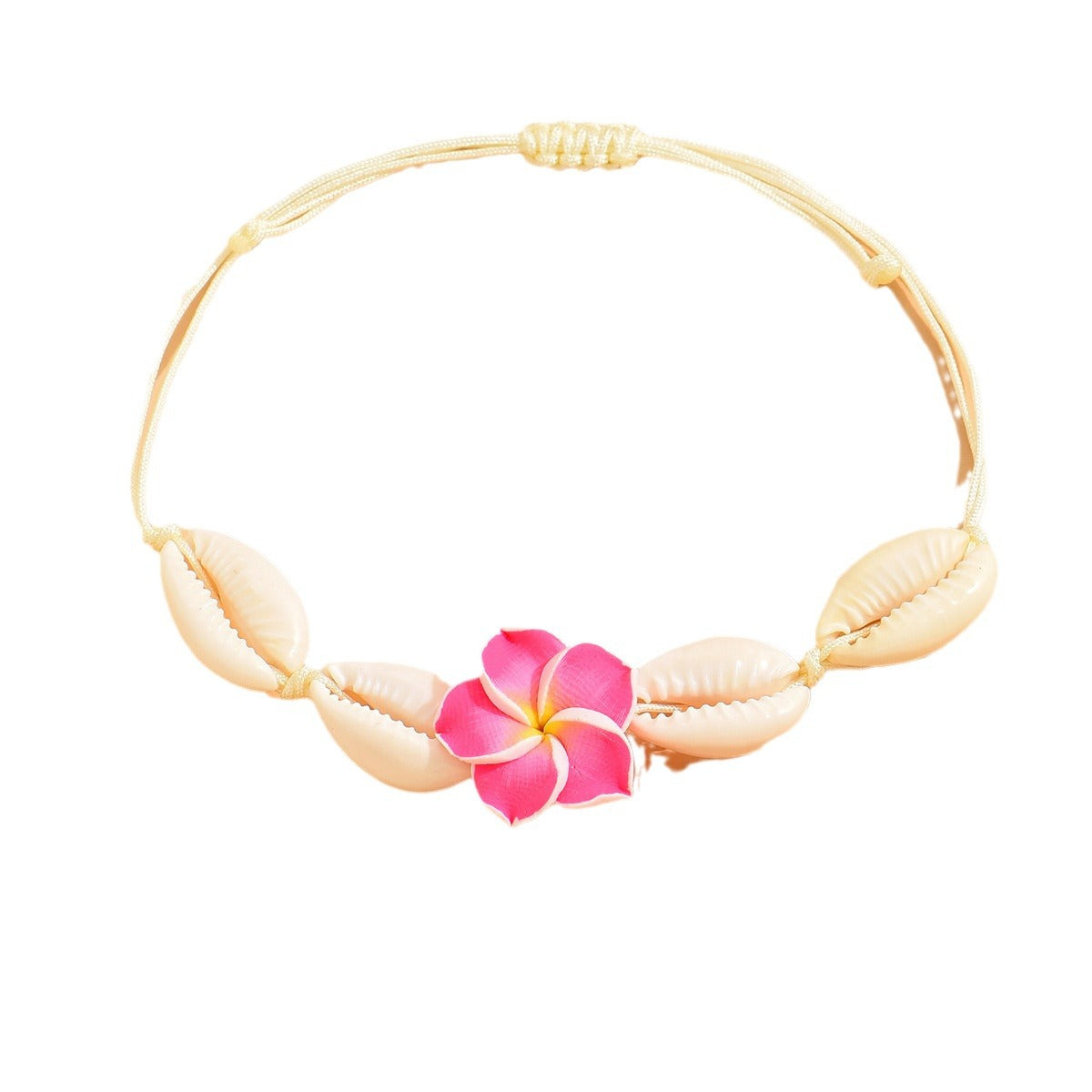 Wholesale Polymer Clay Flower Shell Necklaces Bracelet Anklets ACC-NE-Yeb002