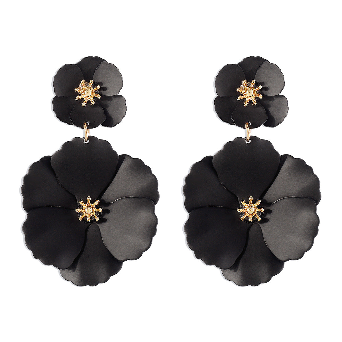 Wholesale  Fashion size flower long earrings  classic flower earrings