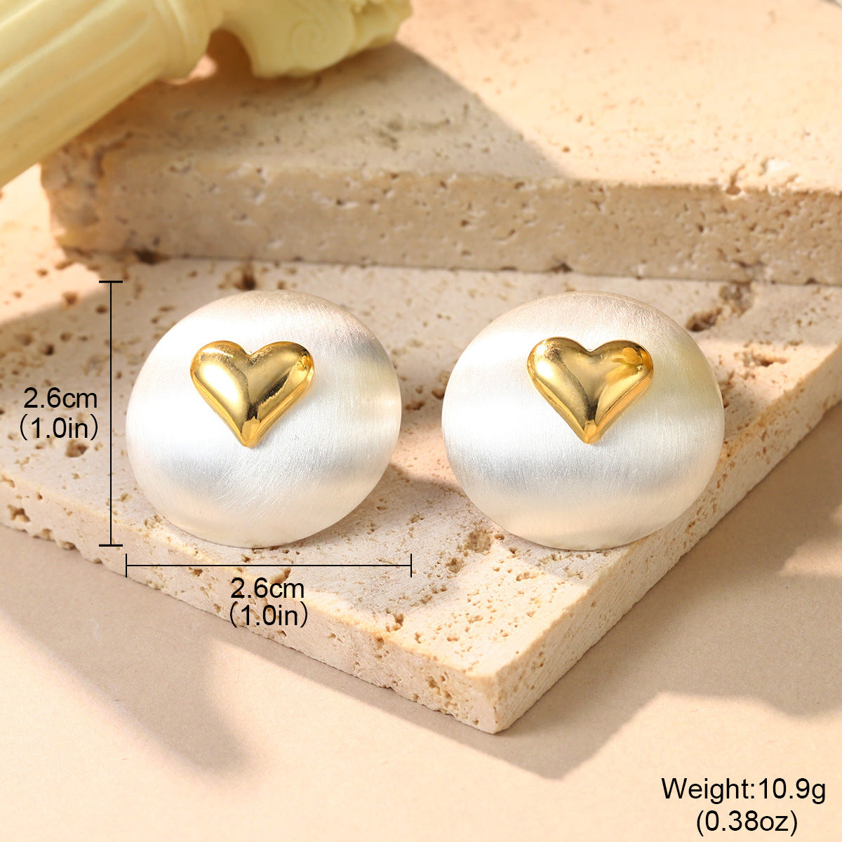 Wholesale  Geometric Heart Shaped Earrings