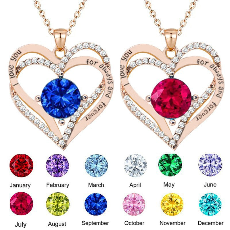 Wholesale Twelve Birthstone Pendant Necklace