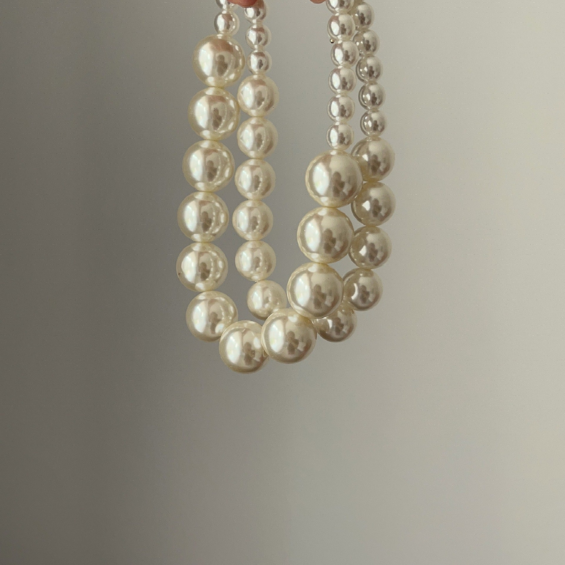 Wholesale  Large high quality Warm Color Pearl Choke Necklace