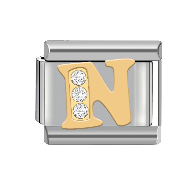 Wholesale Italian Charm Bracelet Diamond Bracelet 9mm DIY Pattern Free Stitching Detachable Composable Bracelet ACC-BT-JL009