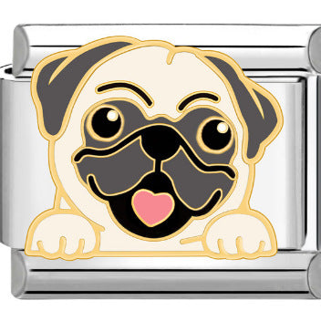 Wholesale Italian Charm Bracelet 9mm DIY Splicing Removable Dog Pet Stainless Steel Composable Bracelet