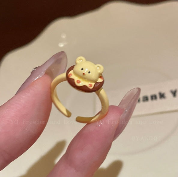 Wholesale Cute and Fun Cartoon Animal Open Ring