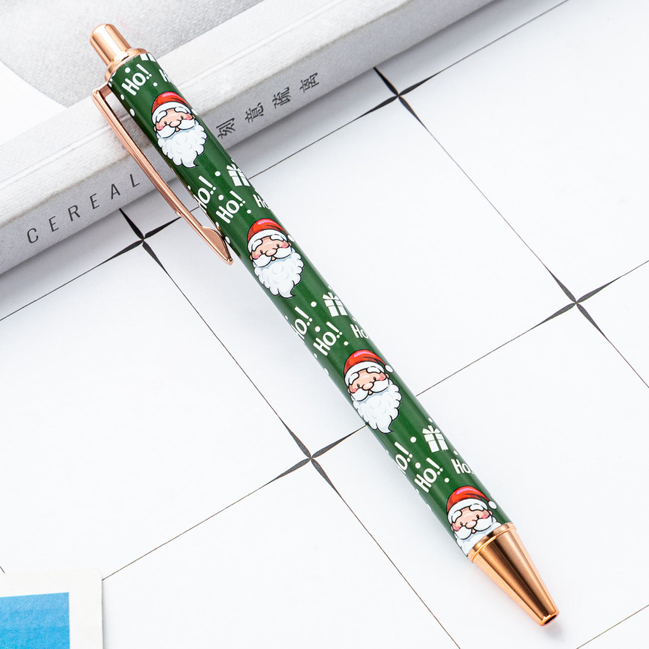 Wholesale Christmas Series Push Metal Ballpoint Pens ACC-PN-HuaH055