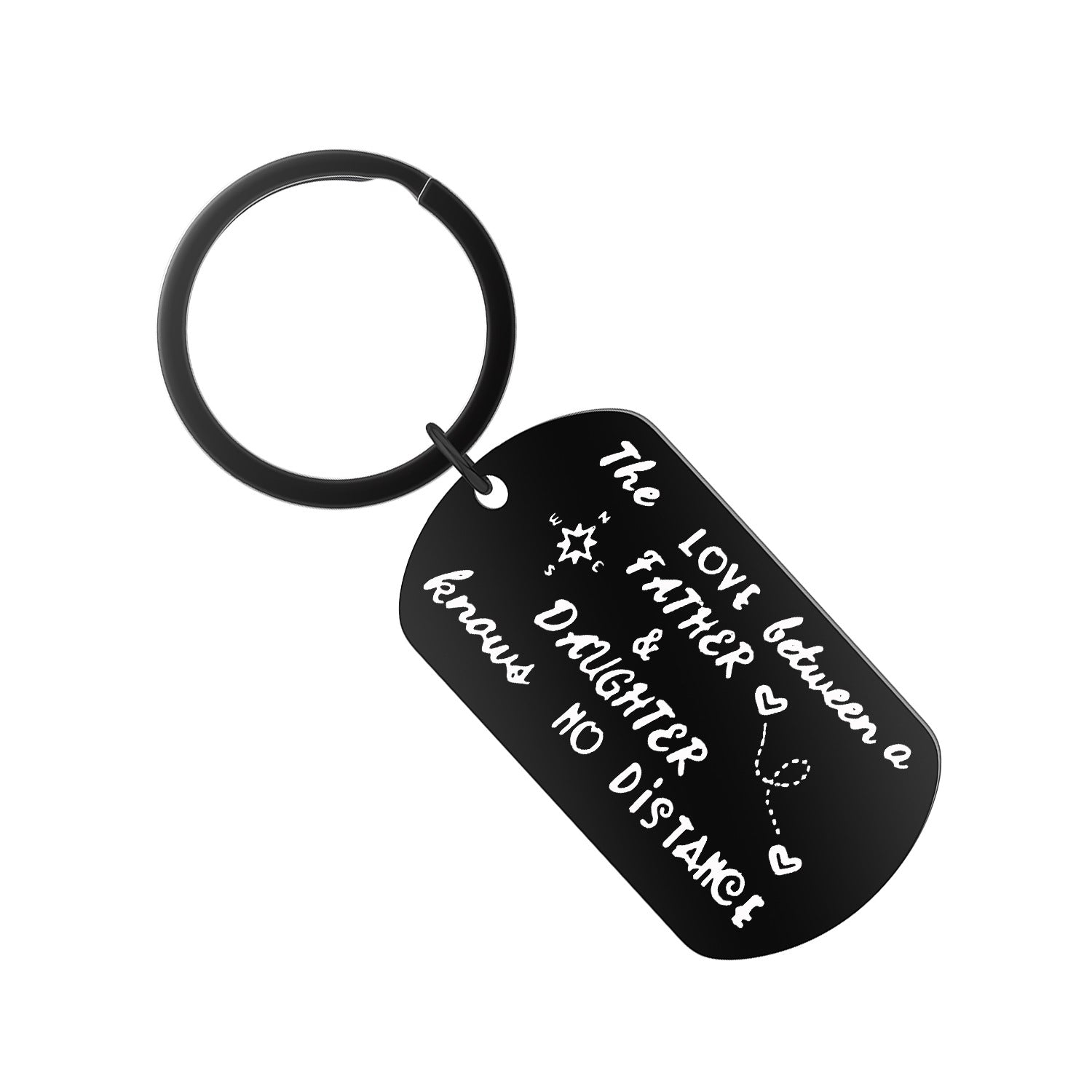 Wholesale stainless steel creative family keychain