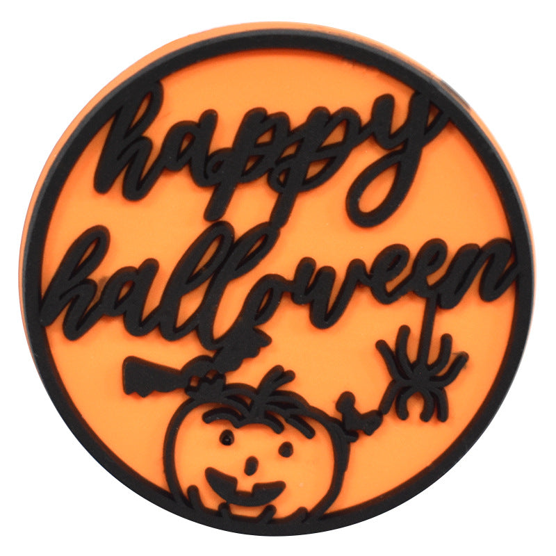 Random 100pcs Halloween Thanksgiving PVC Soft Rubber Shoe Buckle Decoration ACC-SC-RYY066