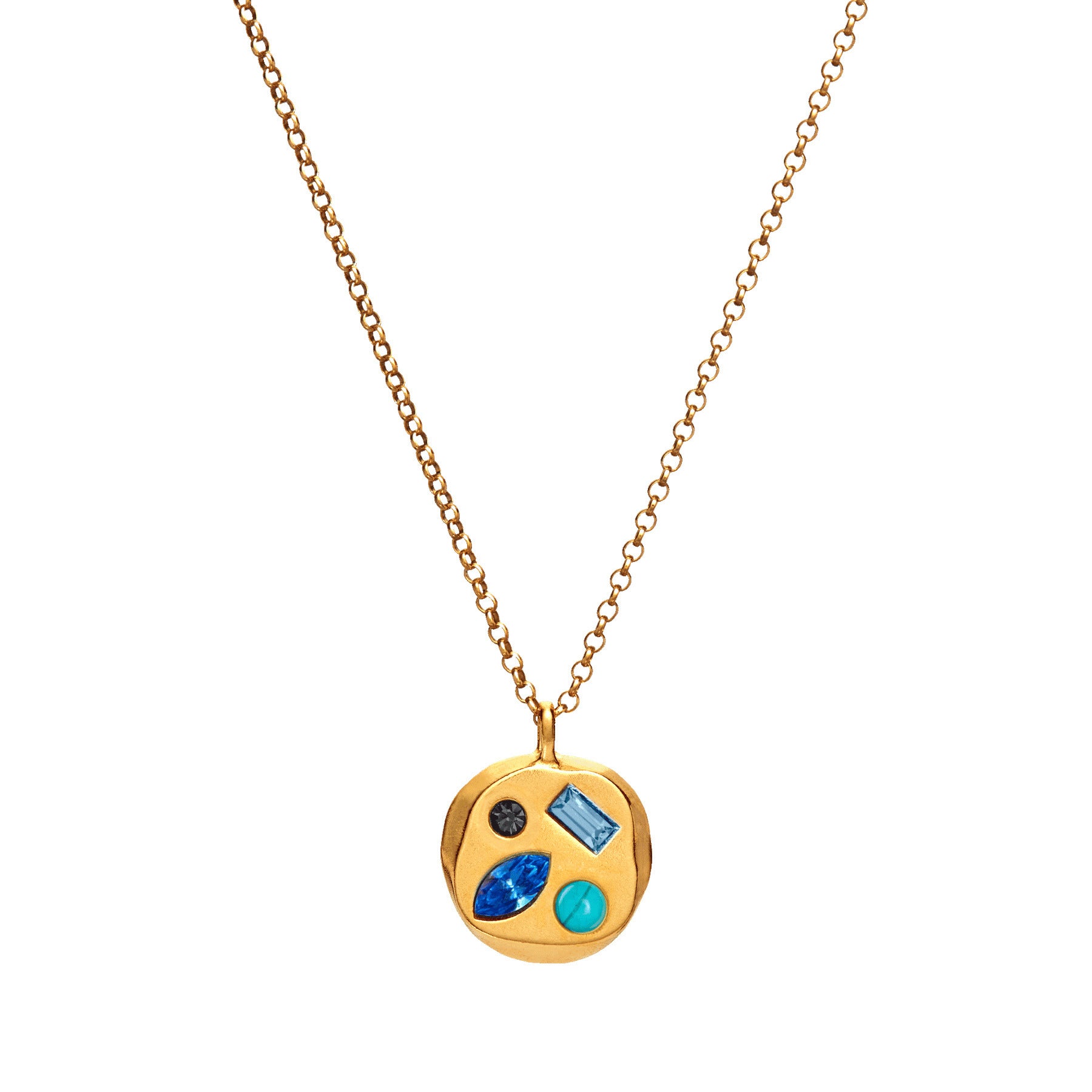 Wholesale Titanium Steel Colorful zircon December birthday stone beautiful  necklace clavicle chain